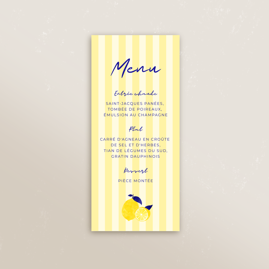 Menu rectangle 9,9 x 21 cm