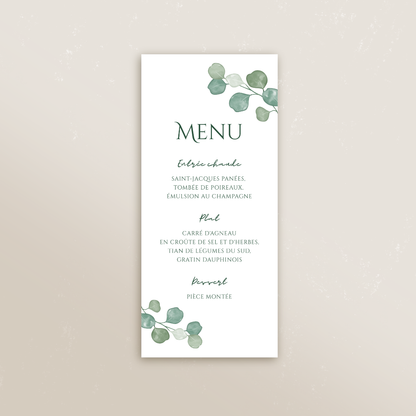 Menu rectangle 9,9 x 21 cm