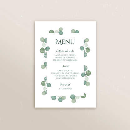 Menu rectangle 10,5 x 14,8cm