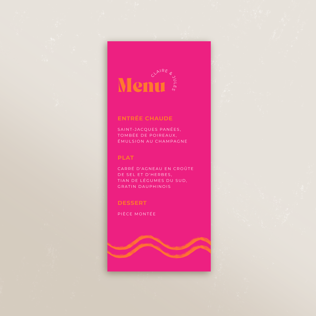 Menu rectangle 9,9 x 21 cm