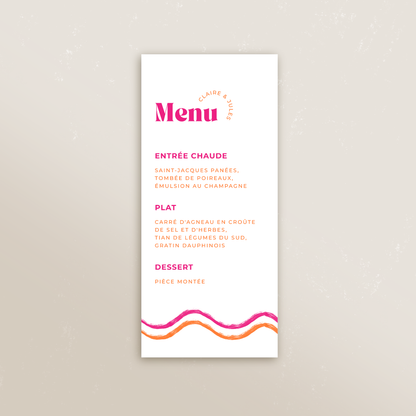 Menu rectangle 9,9 x 21 cm