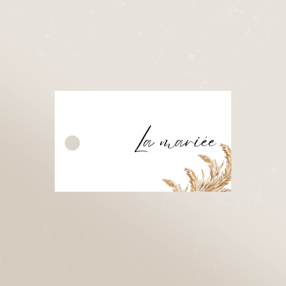 Marque-place perforé