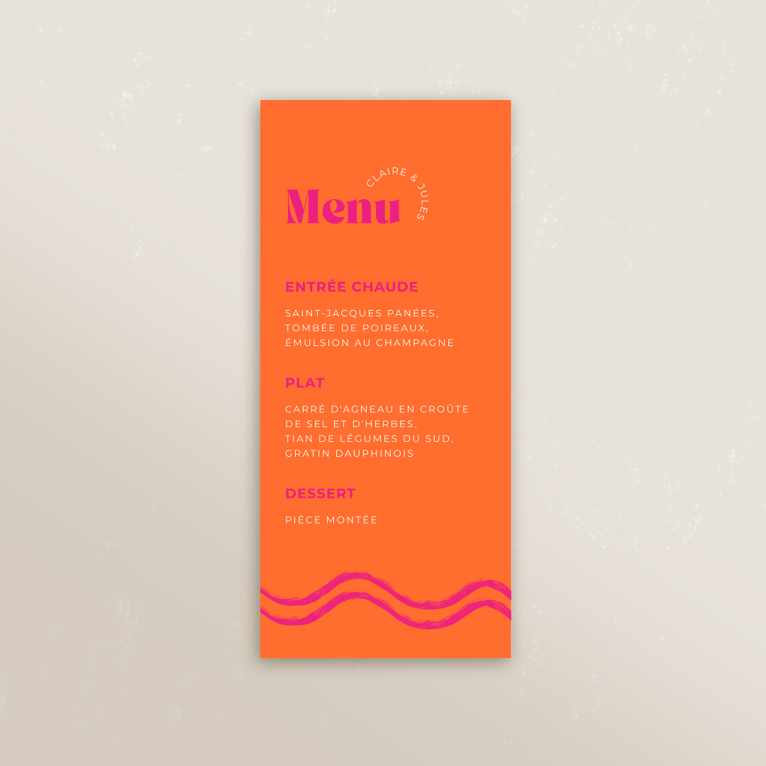 Menu rectangle 9,9 x 21 cm