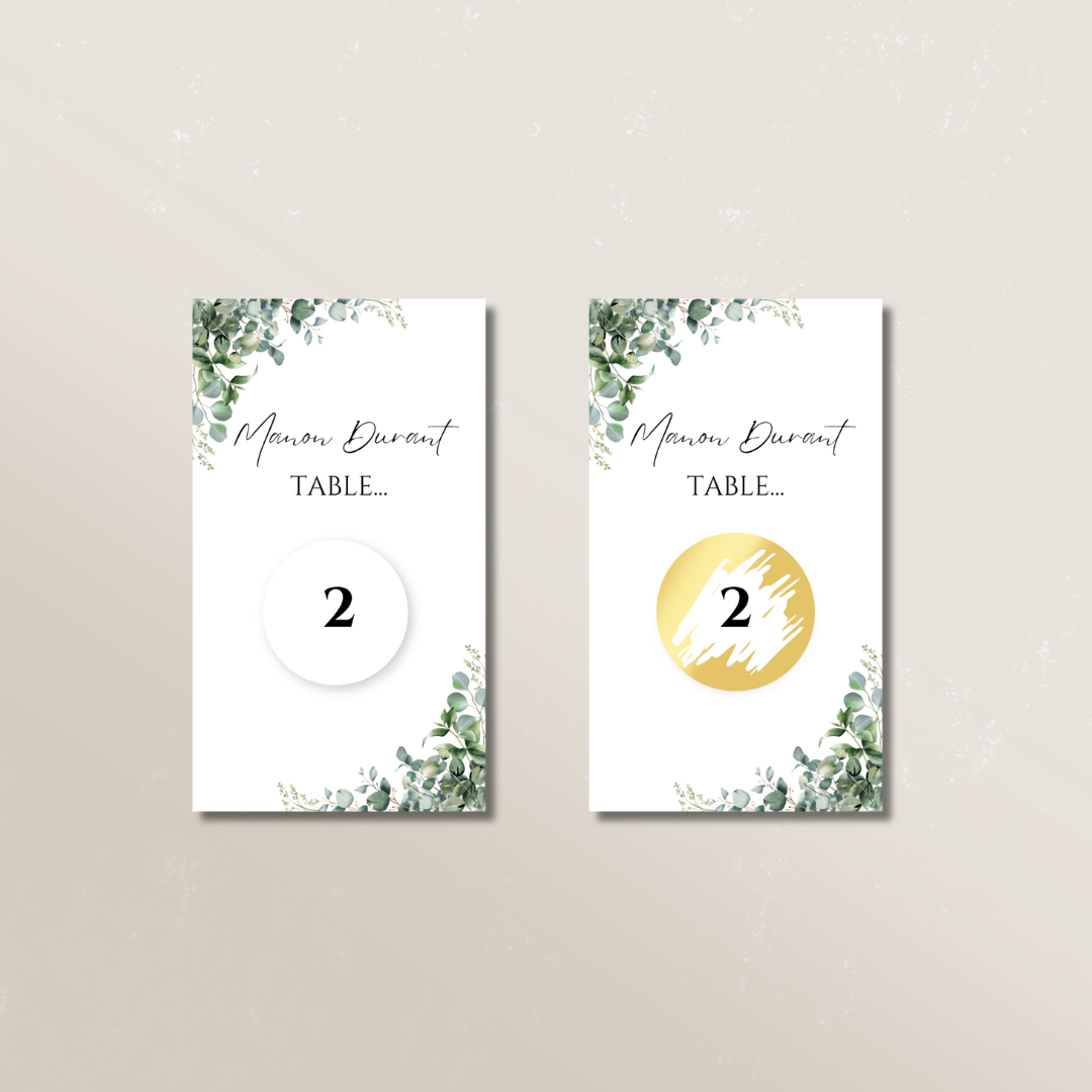 Carte à gratter - "Plan de table"