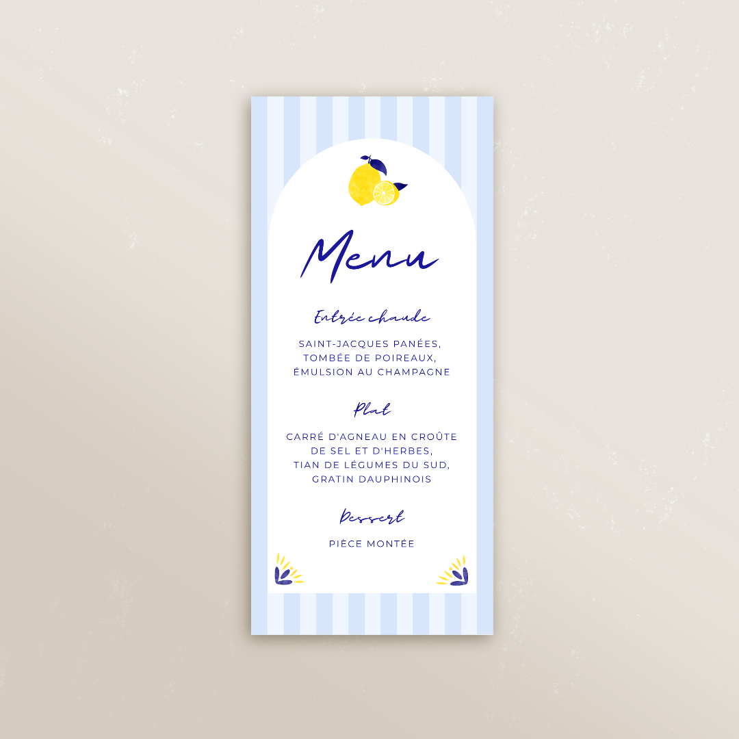 Menu rectangle 9,9 x 21 cm