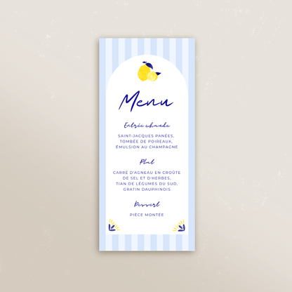 Menu rectangle 9,9 x 21 cm