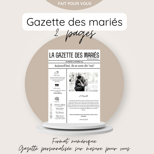Gazette 2 pages format numérique