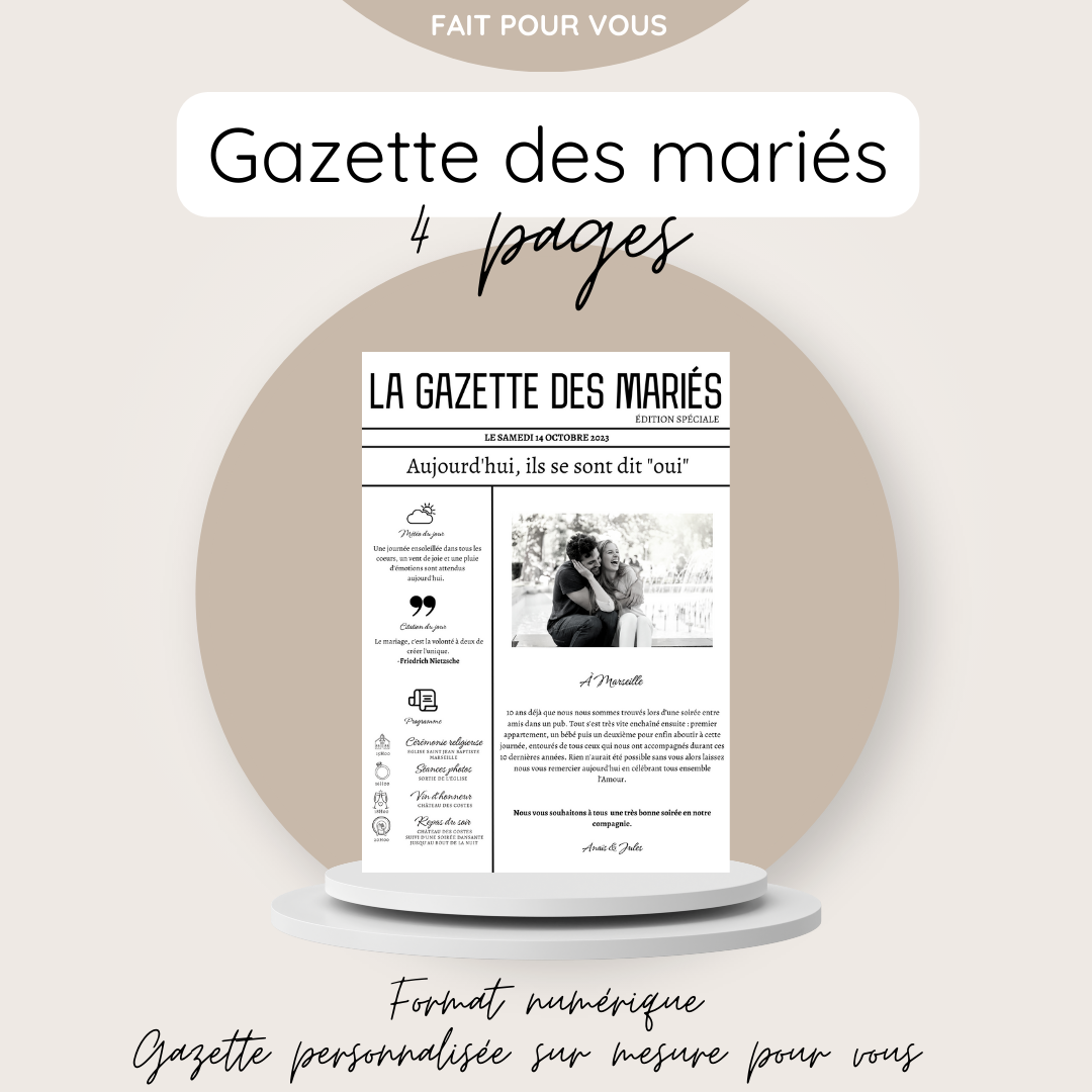 Gazette 4 pages format numérique